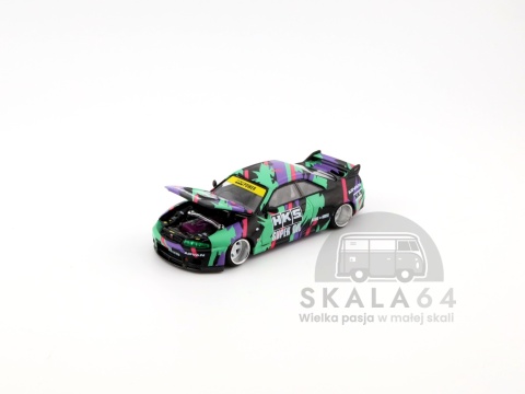 Model samochodu Kaido House 129 Nissan Skyline GT-R R33 HKS V1 w skali 1:64 - maska