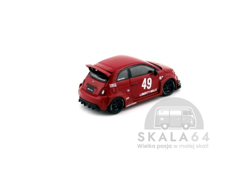 Model samochodu LB-Works x Abas Works Fiat ABARTH 595 w skali 1:64 - tył