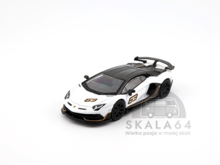 MINI GT Lamborghini Aventador SVJ #63 Bianco Asopo LHD MGT00842-L MiniGT