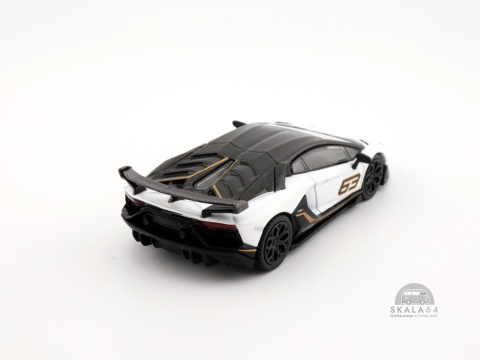 * MINI GT * Lamborghini Aventador SVJ * #63 * Bianco Asopo * LHD * MGT00842-L * * MINI GT * Lamborghini Aventador SVJ * #63 * Bianco Asopo * LHD * MGT00842-L *