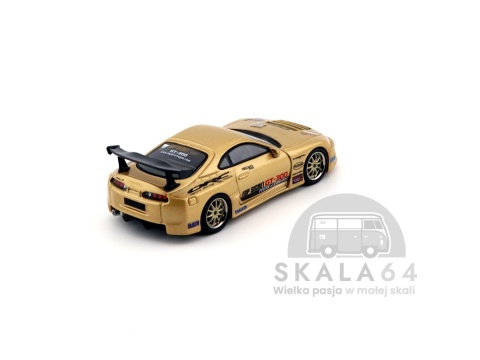 Model samochodu Toyota Supra A80 Top Secret GT-300 Gold w skali 1:64 - tył