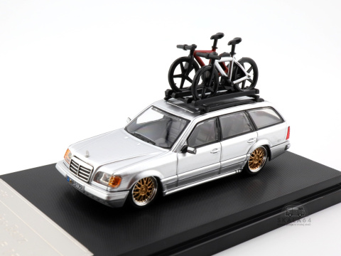 * MORTAL * Mercedes-Benz * E-Class * E300 * S124 * BBS * Silver * 1:64 * * MORTAL * Mercedes-Benz * E-Class * E300 * S124 * BBS * Silver * 1:64 *