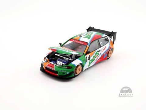 * POP RACE * PR64-0128 * Honda Pandem Civic EG6 * Metallic Jaccs * PR640128 * * POP RACE * PR64-0128 * Honda Pandem Civic EG6 * Metallic Jaccs * PR640128 *