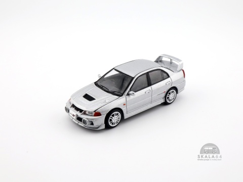 * POP RACE * PR64-0140 * Mitsubishi Lancer Evolution IV * Steel Silver Metallic * PR640140 * * POP RACE * PR64-0140 * Mitsubishi Lancer Evolution IV * Steel Silver Metallic * PR640140 *