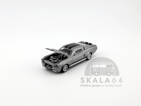 Model samochodu Shelby Mustang GT500 Black w skali 1:64 - maska