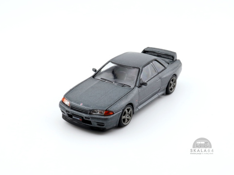 * POP RACE * PR64-101 * Nissan Skyline GTR R32 * Gun Grey Metallic * PR640101 * * POP RACE * PR64-101 * Nissan Skyline GTR R32 * Gun Grey Metallic * PR640101 *