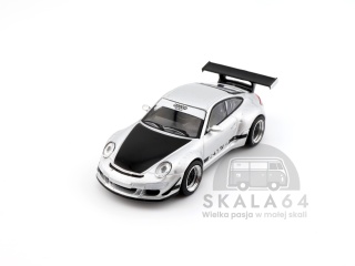 POP RACE PR64-130 Porsche 997 RWB Silver PR640130