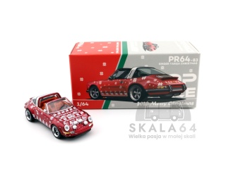 POP RACE PR64-83 Porsche Singer Targa Christmas Edition Red PR640083