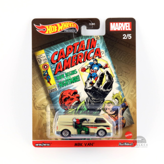 HOT WHEELS Premium Marvel MBK VAN Red Skull Capitan America GJR20