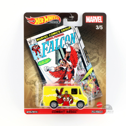 * Hot Wheels Premium * Marvel * Combat Medic * The Falcon * GRL27 * * Hot Wheels Premium * Marvel * Combat Medic * The Falcon * GRL27 *