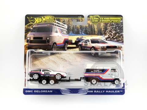 * HOT WHEELS Premium * Car Culture * Team Transport #78 * DMC LeLorean & HW Rally Hauler * 1:64 *