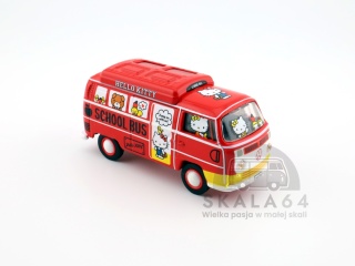 TARMAC WORKS Volkswagen VW Type II (T2) Hello Kitty Capsule School Bus