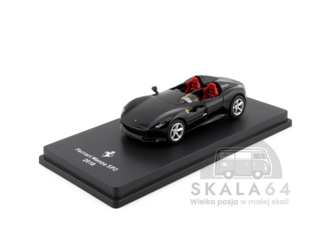 Model samochodu Ferrari Monza SP2 2018 Black w skali 1:64 - przód
