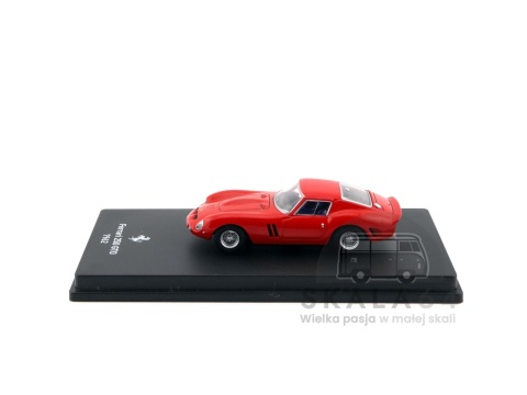 Model samochodu Ferrari 250 GTO 1962 Red w skali 1:64 - bok