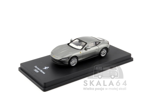 Model samochodu Ferrari Roma 2020 Grey w skali 1:64 - przód
