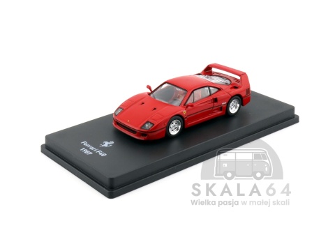 Model samochodu Ferrari F40 1987 Red w skali 1:64 - przód