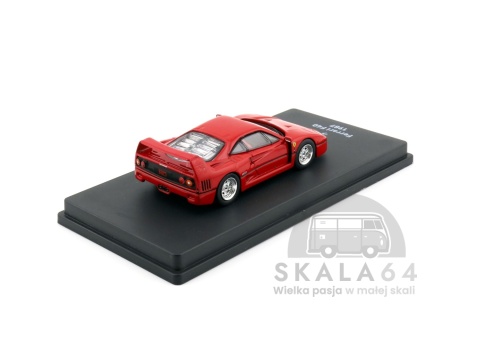 Model samochodu Ferrari F40 1987 Red w skali 1:64 - tył
