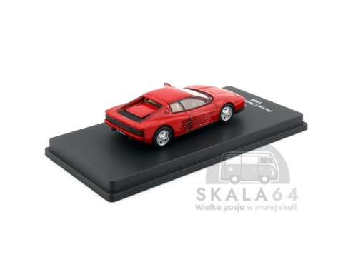 Model samochodu Ferrari Testarossa 1984 Red w skali 1:64 - tył