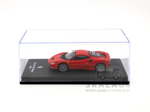Model samochodu Ferrari F8 Tributo 2019 Red w skali 1:64 - gablotka