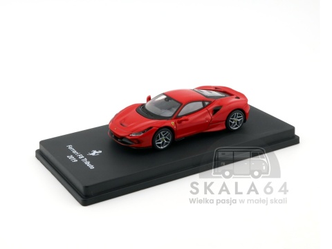 Model samochodu Ferrari F8 Tributo 2019 Red w skali 1:64 - przód