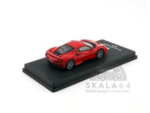 Model samochodu Ferrari F8 Tributo 2019 Red w skali 1:64 - tył