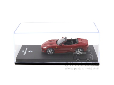 Model samochodu Ferrari Portofino 2018 Red w skali 1:64 - gablotka