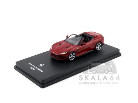 Model samochodu Ferrari Portofino 2018 Red w skali 1:64 - przód