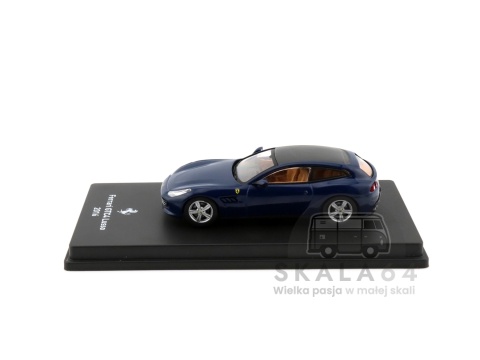 Model samochodu Ferrari GTC4 Lusso 2016 Blue w skali 1:64 - bok