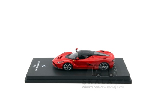 Model samochodu Ferrari LaFerrari 2013 Red Black w skali 1:64 - bok