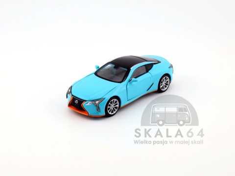 Model samochodu Lexus LC500 Gulf w skali 1:64 - przód