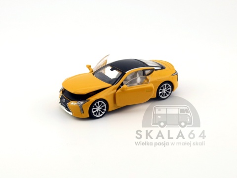 Model samochodu Lexus LC500 Yellow 1st Special Edition w skali 1:64