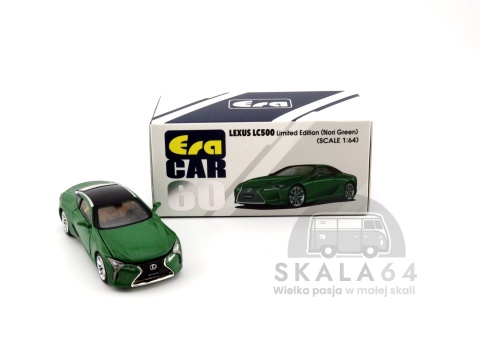 Model samochodu Lexus LC500 Limited Edition Nori Green w skali 1:64 - pudełko