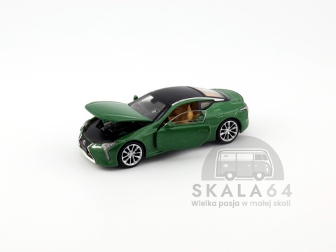 Model samochodu Lexus LC500 Limited Edition Nori Green w skali 1:64