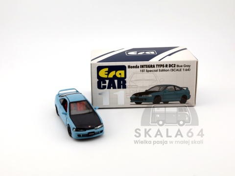 Model samochodu Honda Integra Type-R DC2 Blue Gray w skali 1:64 - pudełko