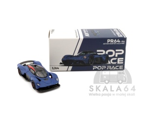 POP RACE PR64-0096 Aston Martin Valkyrie Satin Marina Blue PR640096