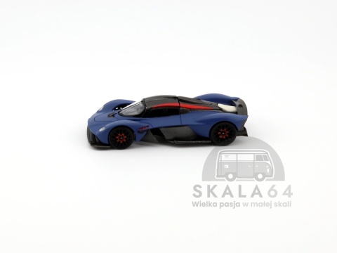 Model samochodu Aston Martin Valkyrie Satin Marina Blue w skali 1:64