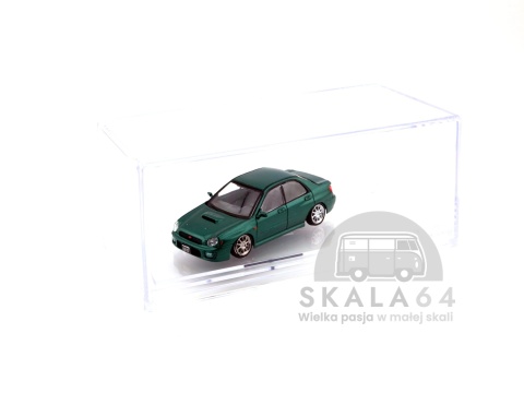 Model samochodu Subaru Impreza WRX STi Custom Green w skali 1:64 - gablotka