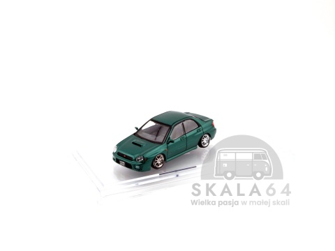 Model samochodu Subaru Impreza WRX STi Custom Green w skali 1:64 - przód
