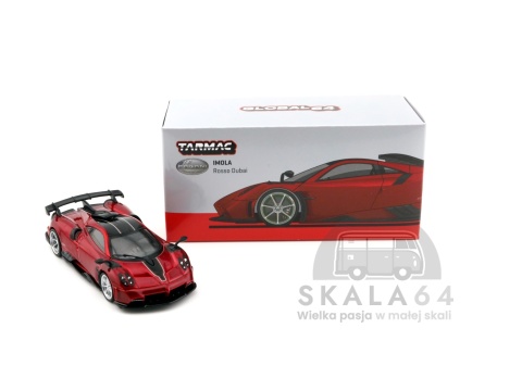 Model samochodu Pagani Imola Rosso Dubai w skali 1:64 - pudełko