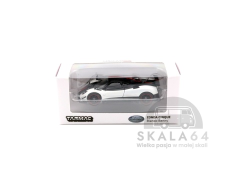 Model samochodu Pagani Zonda Cinque Bianco Benny w skali 1:64 - pudełko