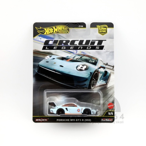 Model samochodu Porsche 911 GT3 R (992) GULF w skali 1:64