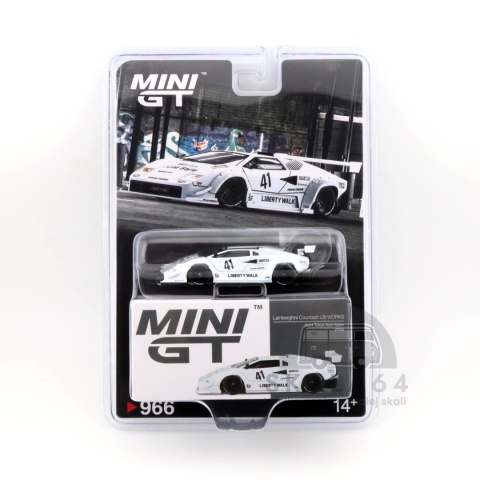 Model samochodu Lamborghini Countach LB-Works Liberty Walk w skali 1:64
