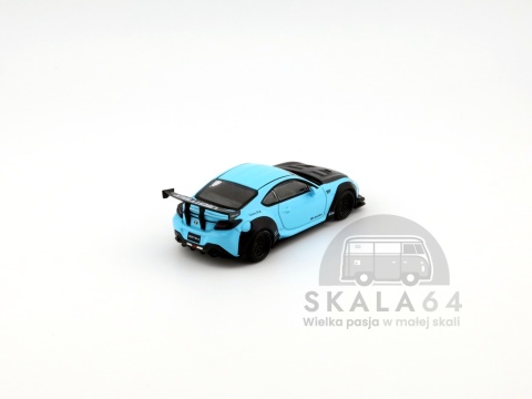 Model samochodu Toyota GR86 LB Nation Baby Blue w skali 1:64 - tył