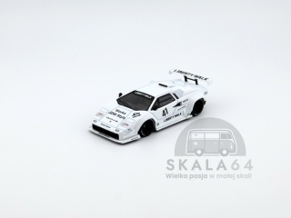 MINI GT Lamborghini Countach LB-WORKS Liberty Walk 2024 Tokyo Auto Salon White LHD MGT00966-L MiniGT