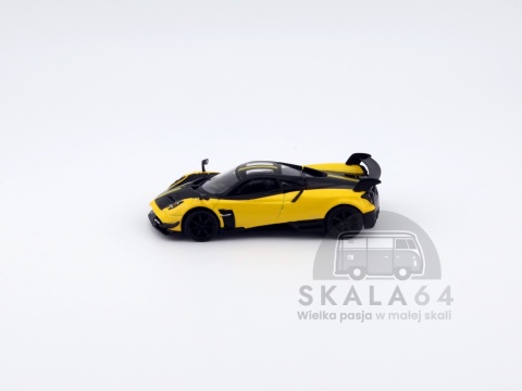 Model samochodu Pagani Huayra BC Giallo Limone w skali 1:64 - bok