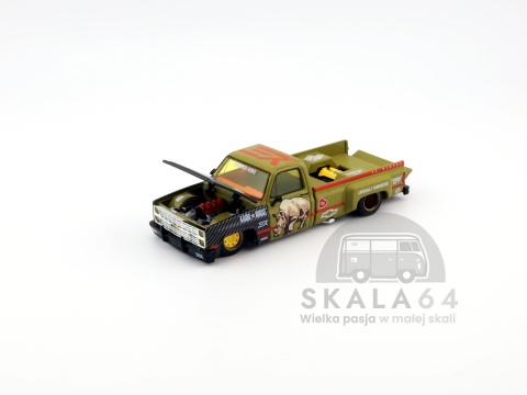 Model samochodu Kaido House 153 Chevrolet Silverado Sumatran Rhino KAIDO HOUSE x MIZU DIECAST w skali 1:64 - elementy