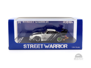 STREET WARRIOR - GHOST PLAYER Porsche 993 RWB RAUH-Welt Silver / Black