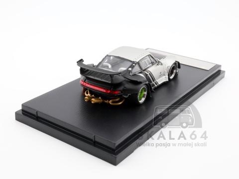 * STREET WARRIOR * GHOST PLAYER * Porsche 993 * RWB * RAUH-Welt * Silver / Black * 1:64 *