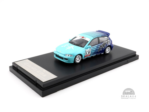 * STREET WEAPON * Honda Civic EG6 * Falken / Blue * Limited Edition * 1 of 499 PCS  *1:64 *