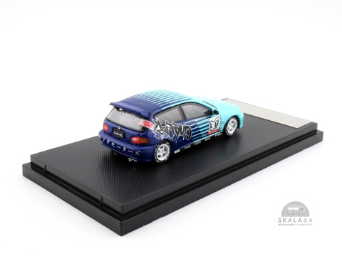 * STREET WEAPON * Honda Civic EG6 * Falken / Blue * Limited Edition * 1 of 499 PCS  *1:64 *